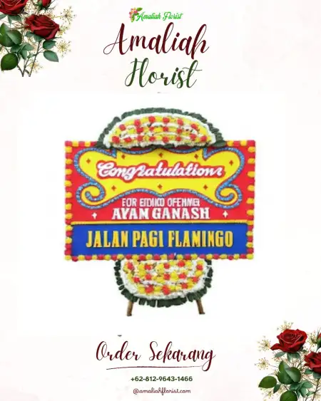 Sewa Papan Bunga Pemurus Luar
